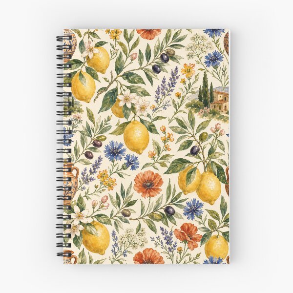 Item preview, Tuscan Lemon Garden – Italian Countryside Luxury Floral Pattern designed and sold by Jandedan.
