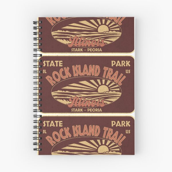 Item preview, Rock Island Trail State Park, Stark - Peoria, Illinois, badge design designed and sold by Wanderful-roads.