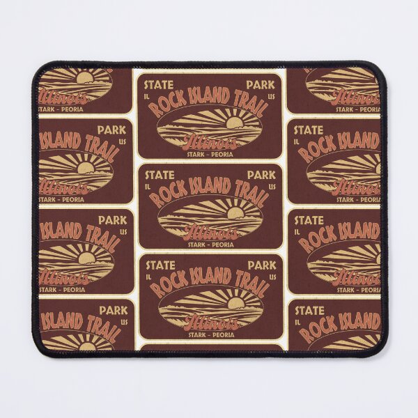Item preview, Rock Island Trail State Park, Stark - Peoria, Illinois, badge design designed and sold by Wanderful-roads.