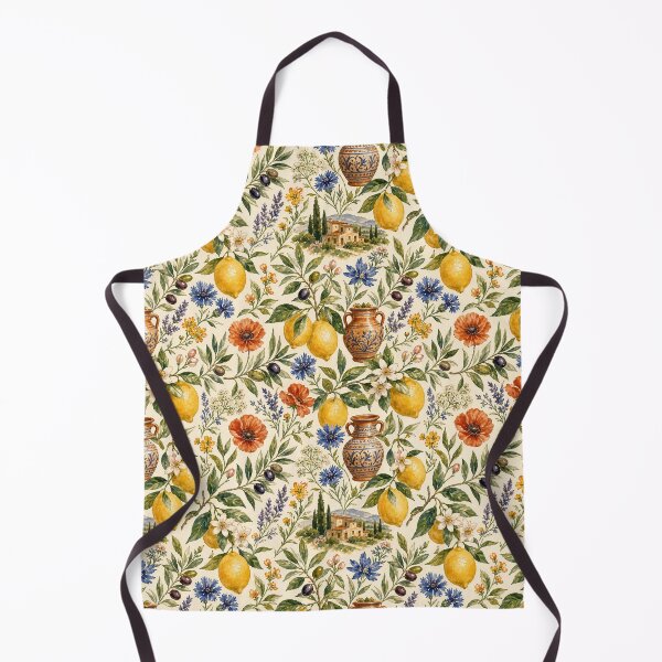 Item preview, Tuscan Lemon Garden – Italian Countryside Luxury Floral Pattern designed and sold by Jandedan.
