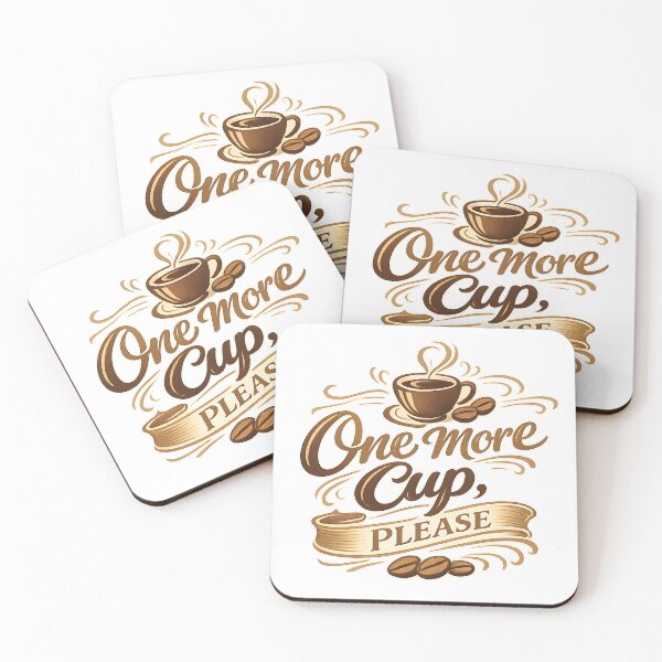 Item preview, One More Cup, Please designed and sold by Black-White-art.