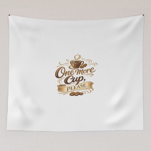 Item preview, One More Cup, Please designed and sold by Black-White-art.