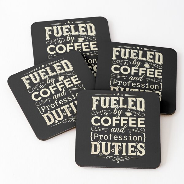 Item preview, Fueled By Coffee And Duties T_shirt  designed and sold by happyshirt27.