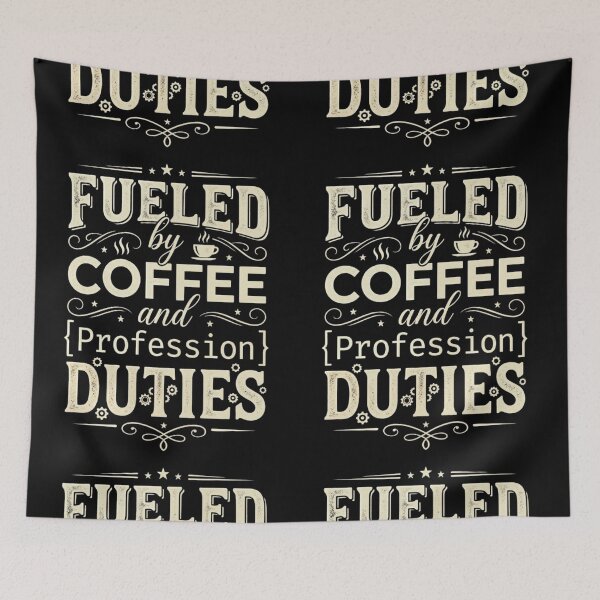 Item preview, Fueled By Coffee And Duties T_shirt  designed and sold by happyshirt27.