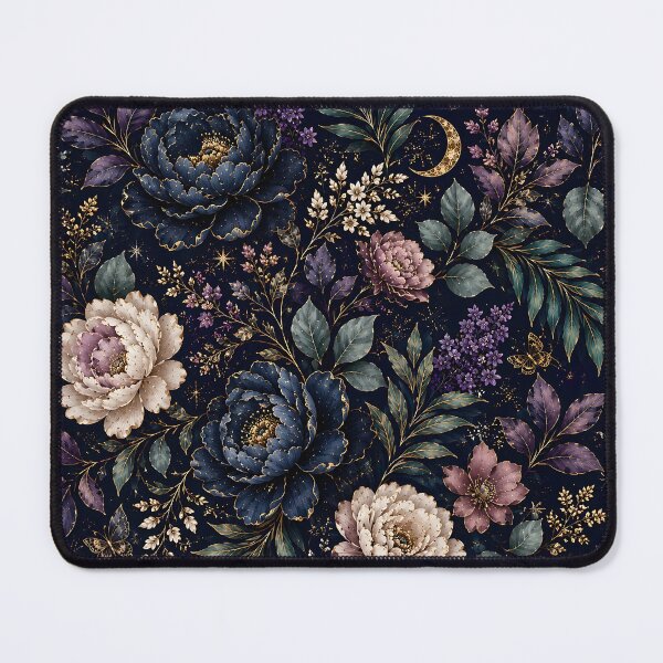 Item preview, Moonlit Vintage Botanical Floral Pattern designed and sold by HUMANITY STUDIOS.