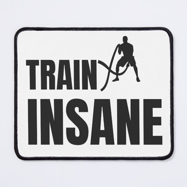 Item preview, Train Insane Battle Ropes Gym Motivation T-Shirt designed and sold by RisticCEO.