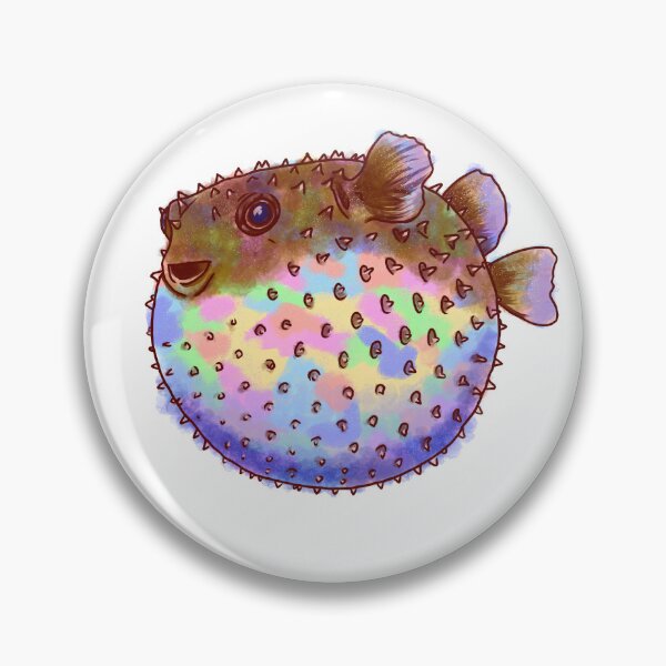 Item preview, Pufferfish, Vibrant watercolour, Animal Collection, Under the Sea designed and sold by DoodlingMissy.