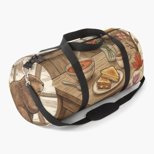 Item preview, Beaver by a Snowy Window and Cozy Lunch designed and sold by CoffeeinBloom.
