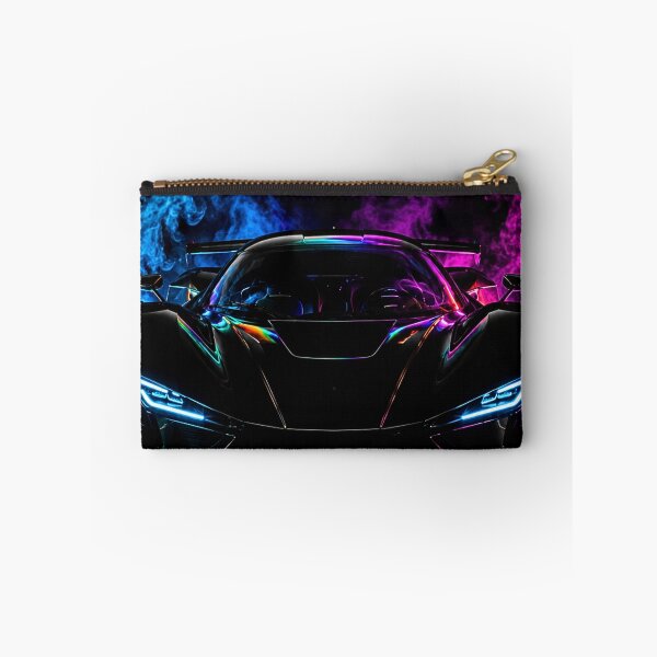 Item preview, Cyber Neon Hypercar Front View designed and sold by Gold&pixels.