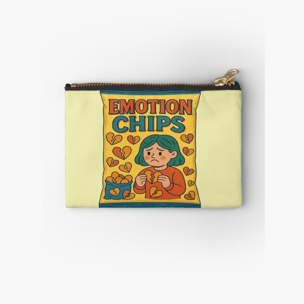 Item preview, Emotion Chips Funny Retro Snack Design | Broken Heart Edition designed and sold by BookedAndDesign.