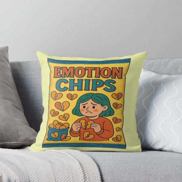 Item preview, Emotion Chips Funny Retro Snack Design | Broken Heart Edition designed and sold by BookedAndDesign.