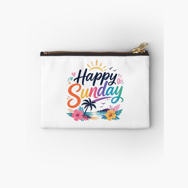 Item preview, Happy Sunday Tropical Beach Design – Colorful Relaxing Weekend Vibes designed and sold by ELVIN DESIGNS.