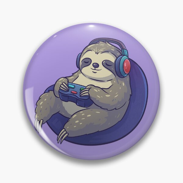Item preview, Sloth Gamer sticker  designed and sold by tviyluv.