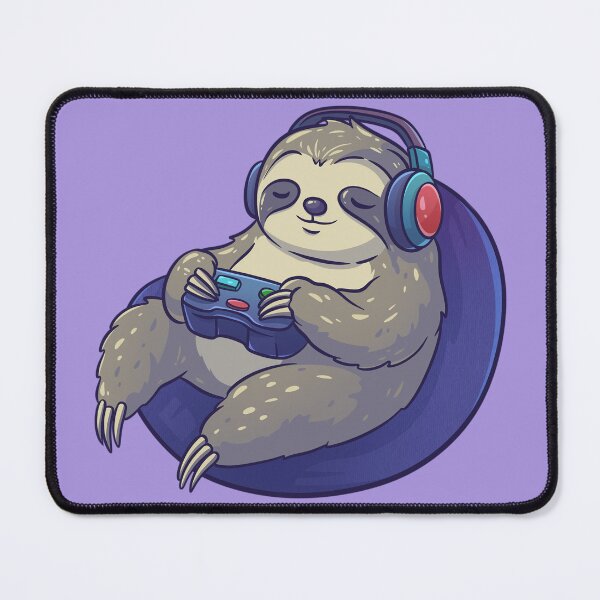 Item preview, Sloth Gamer sticker designed and sold by tviyluv.