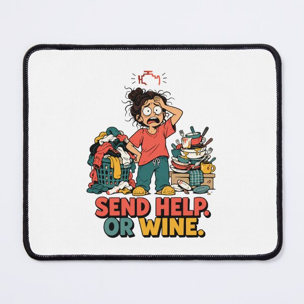 Item preview, Send help. Or wine. designed and sold by FBA.
