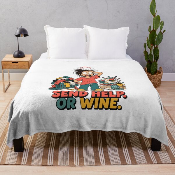 Item preview, Send help. Or wine. designed and sold by FBA.
