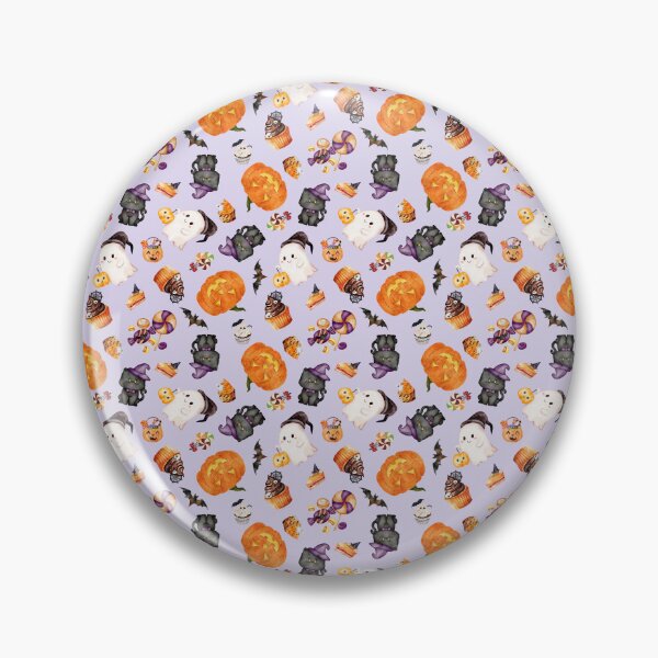 Item preview, Kawaii Spooky Watercolor Pumpkin Witch Cat designed and sold by Chromaovo.