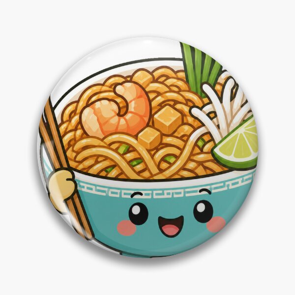 Item preview, Cute Pad Thai Bowl designed and sold by Doodle Planet.