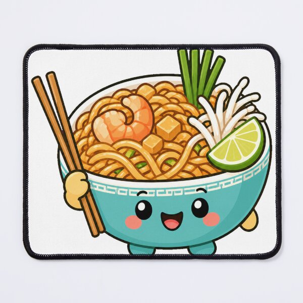 Item preview, Cute Pad Thai Bowl designed and sold by Doodle Planet.