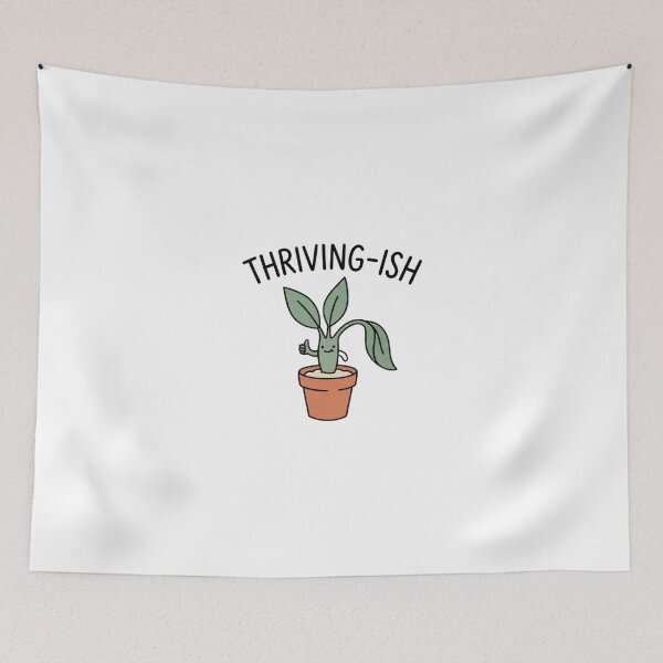 Item preview, Thriving-ish Funny Struggling Houseplant designed and sold by GoofyShopp.