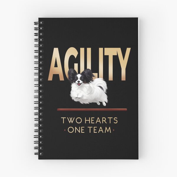 Item preview, Papillon Agility Two Hearts  One Team Dog  Sports  Graphic  | Papillon Gift designed and sold by PapillonArtStudio.