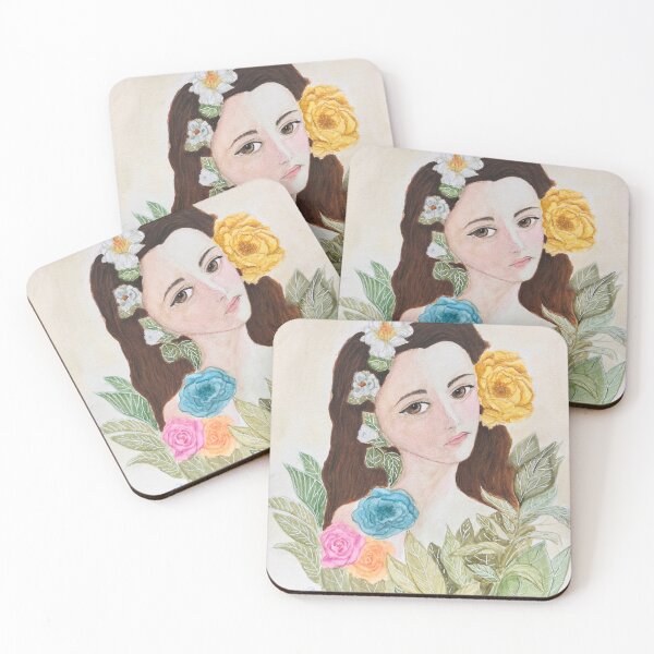 Item preview, Lady and Flowers designed and sold by RosaLL.