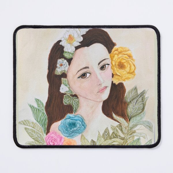Item preview, Lady and Flowers designed and sold by RosaLL.