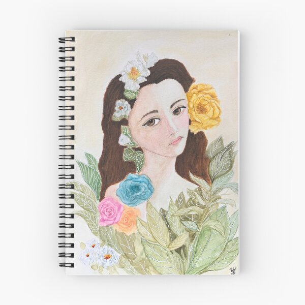 Item preview, Lady and Flowers designed and sold by RosaLL.