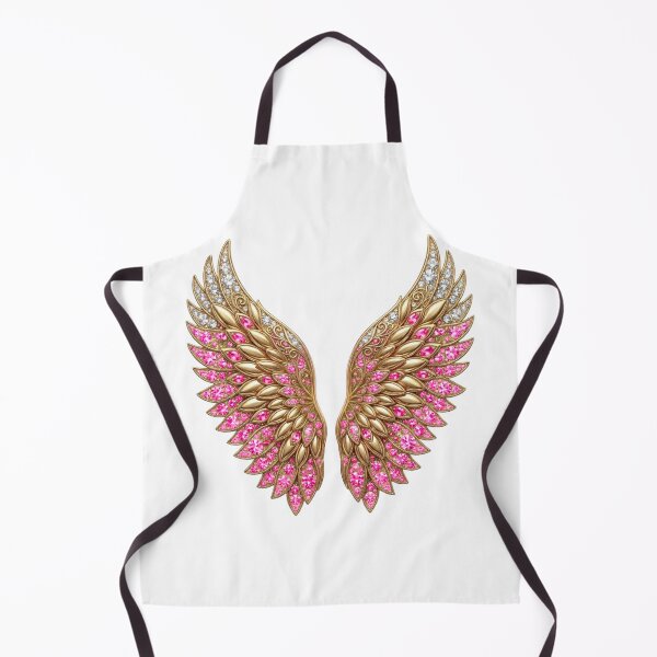 Item preview, Gold Pink Diamond Angel Wings Luxury Art designed and sold by ShopUniverse.