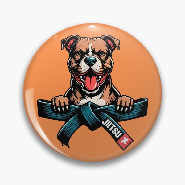 Item preview, Happy Bulldog Jiu Jitsu Blue Belt Mascot Art designed and sold by Outlet Raloel.