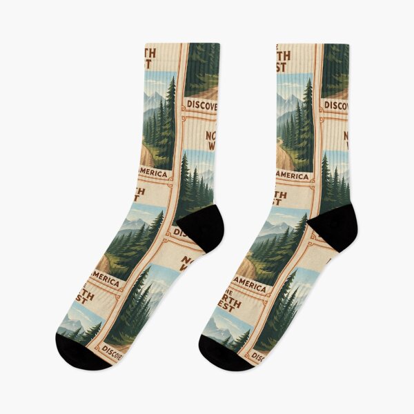 Item preview, Northwest Vintage Style Travel Advert designed and sold by Dimensionality.