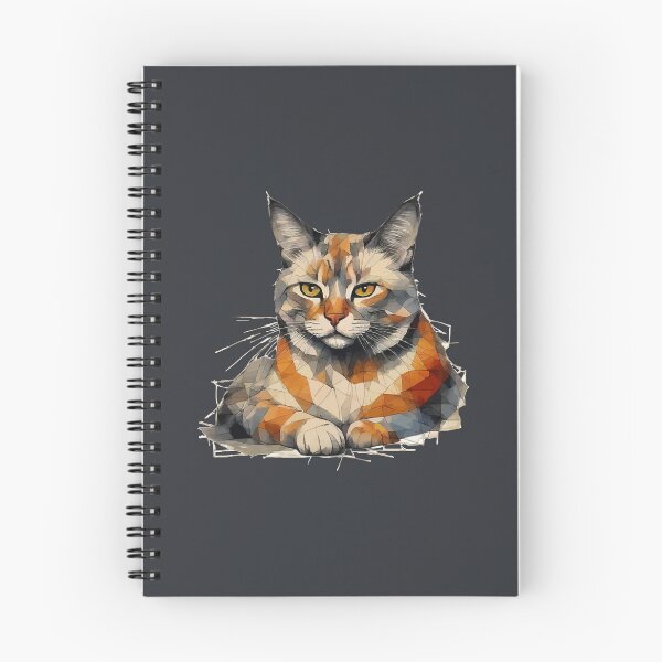 Item preview, Geometric Cat Portrait - Modern Pet Art designed and sold by Tklezardesigns.