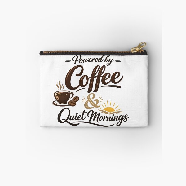 Item preview, Powered by Coffee & Quiet Mornings designed and sold by Black-White-art.