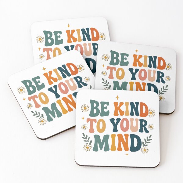 Item preview, Be Kind to Your Mind Floral Quote designed and sold by TSshirtShoppe.