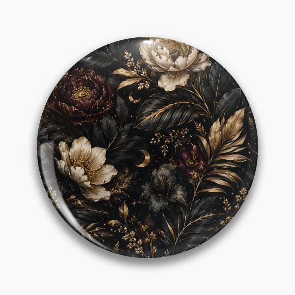 Item preview, Midnight Noir Luxury Floral Pattern designed and sold by HUMANITY STUDIOS.