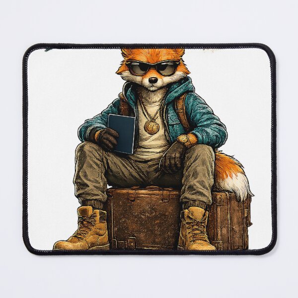 Item preview, Born to Explore Travel Fox Adventure designed and sold by ali prints.