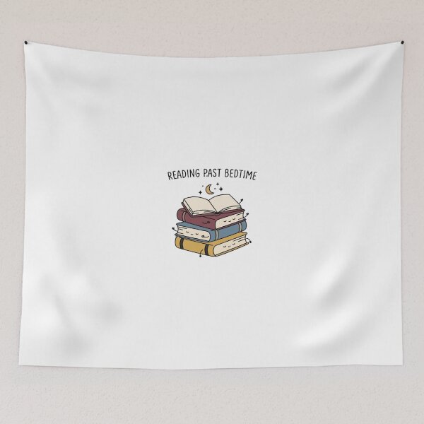 Item preview, Reading Past Bedtime Cute Book Stack designed and sold by GoofyShopp.