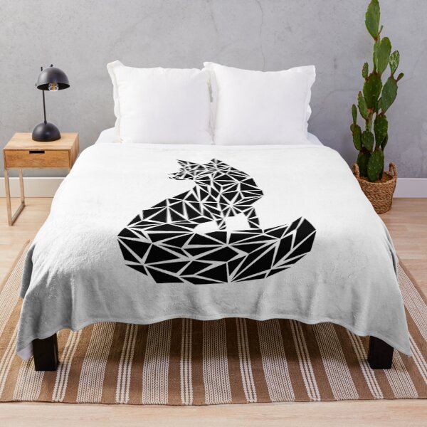 Item preview, Black Geometric Fox designed and sold by Espyr.Art.