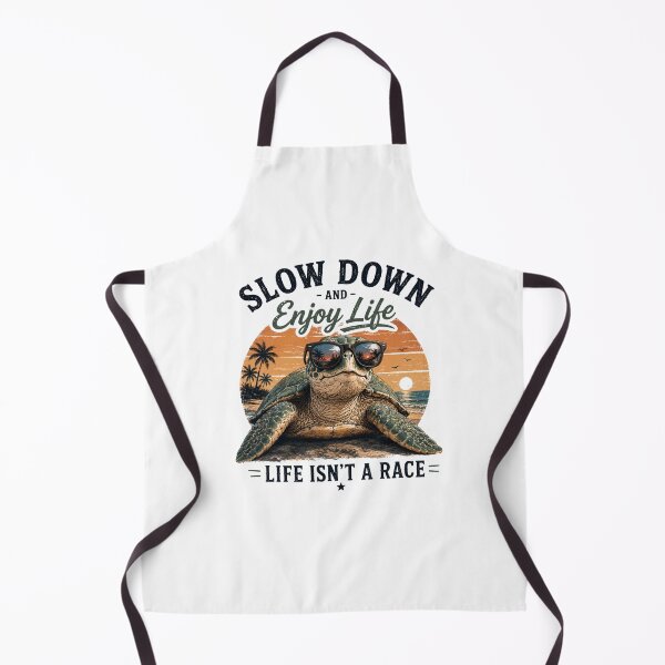 Item preview, Slow Down Enjoy Life Retro Turtle designed and sold by TSshirtShoppe.