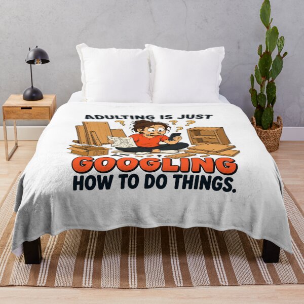 Item preview, Adulting is just googling how to do things. designed and sold by FBA.