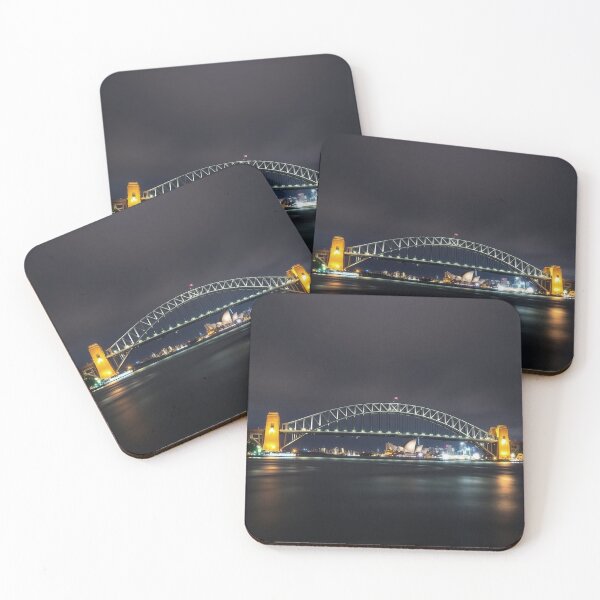 Item preview, Sydney Harbour Bridge at night designed and sold by CreationsNicB.