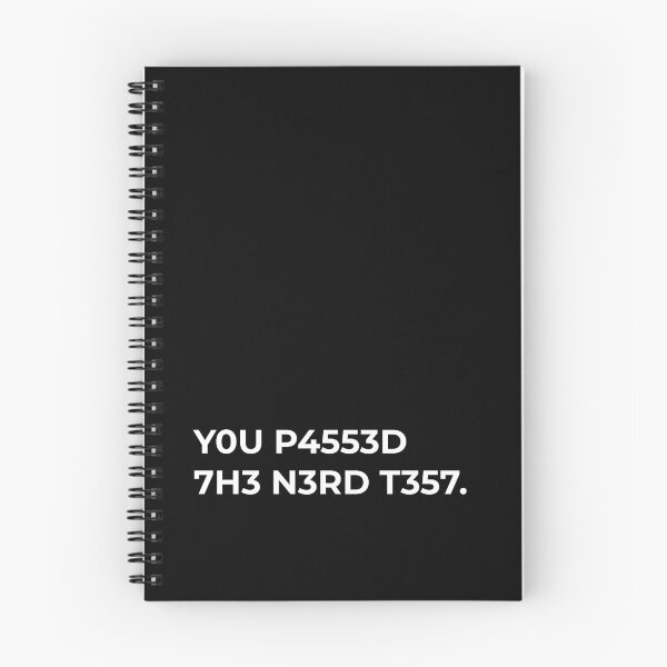 Item preview, You Passed The Nerd Test Funny Geek Saying designed and sold by CuteLovelyDesigns.