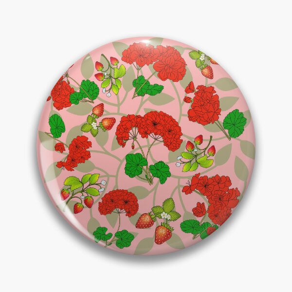 Item preview, Strawberries and Geraniums  designed and sold by TurquoiseBird.
