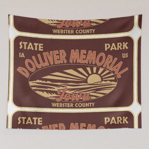 Item preview, Dolliver Memorial State Park, Webster County, Iowa, badge design designed and sold by Wanderful-roads.