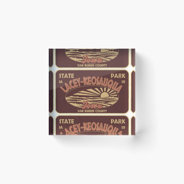 Item preview, Lacey-Keosauqua State Park, Van Buren County, Iowa, badge design designed and sold by Wanderful-roads.