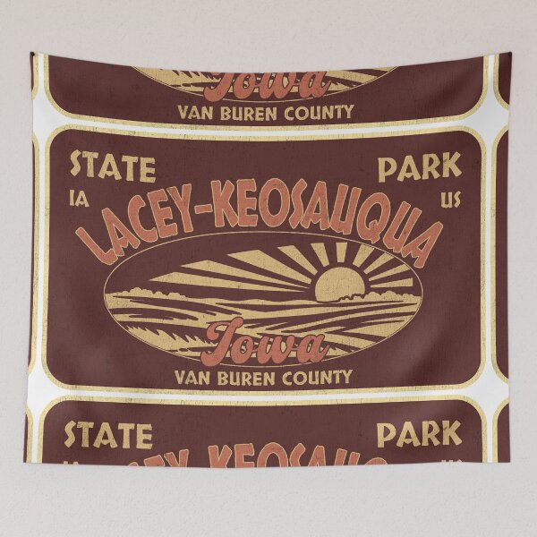 Item preview, Lacey-Keosauqua State Park, Van Buren County, Iowa, badge design designed and sold by Wanderful-roads.