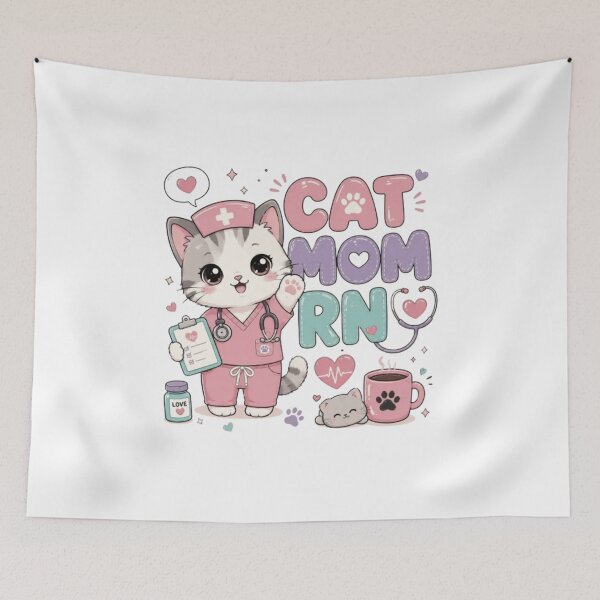 Item preview, Cat Nurse Life | Cute Nurse Cat T-Shirt | Funny RN Cat Lover Gift designed and sold by 1PRINTORA1.