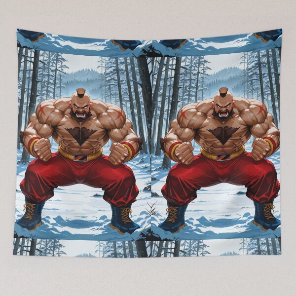 Item preview, Manga - Street Fighter, Muscular Colossus in Caricatural Anime Style designed and sold by Zone--Gaming.
