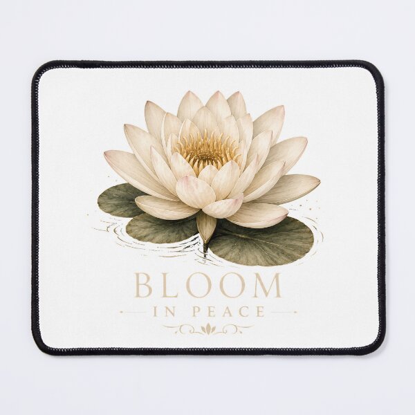 Item preview, Bloom in Peace Water Lily Botanical Floral Design designed and sold by CalmMandala.