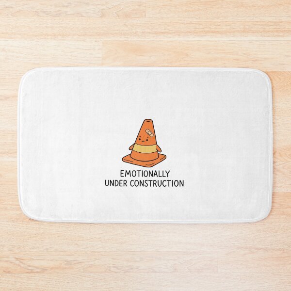 Item preview, Emotionally Under Construction Traffic Cone designed and sold by GoofyShopp.